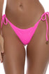 Luli Fama Wavy Baby Seamless Wavy Ruched Back Brazilian Tie Side Bottom